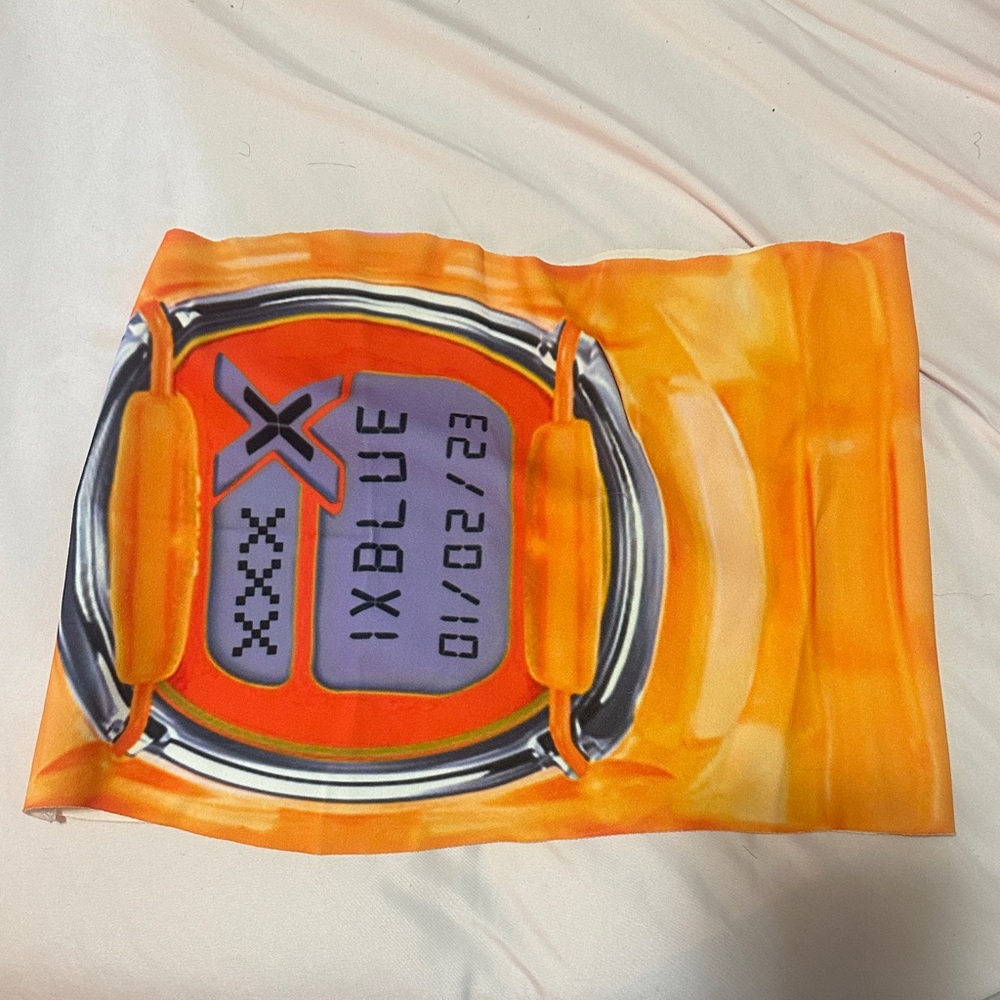 Vibrant Orange Mini Skirt
